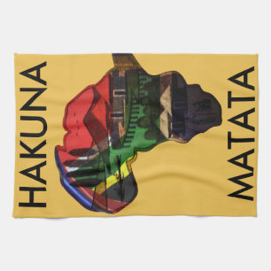 Afrikanischer Kontinent Produkt anpassen Handtuch