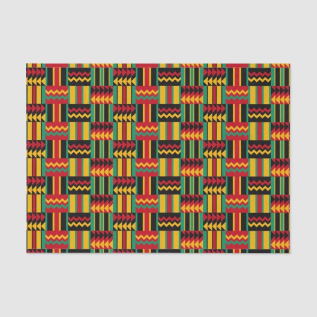 Afrikanischer Korbgeflecht-Stolz-rotes Seidenpapier (Vorderseite)
