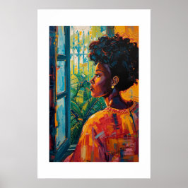 Afrikanischer Kunstdruck Poster