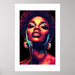 Afrikanischer Kunstdruck Poster