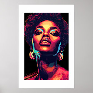 Afrikanischer Kunstdruck Poster