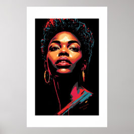 Afrikanischer Kunstdruck Poster