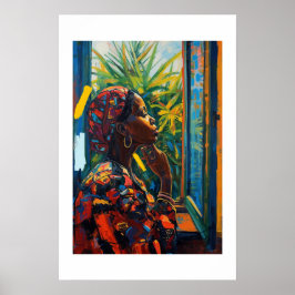 Afrikanischer Kunstdruck Poster