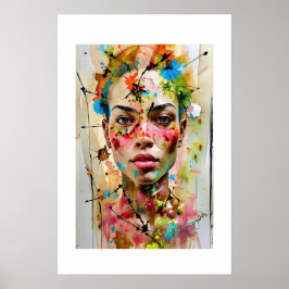 Afrikanischer Kunstdruck Poster
