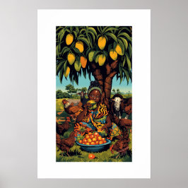 Afrikanischer Kunstdruck Poster