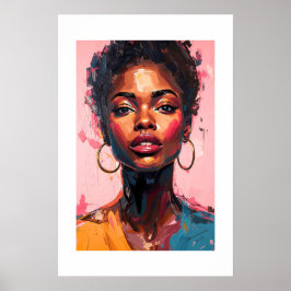 Afrikanischer Kunstdruck Poster
