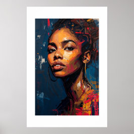 Afrikanischer Kunstdruck Poster