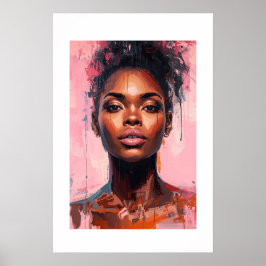 Afrikanischer Kunstdruck Poster