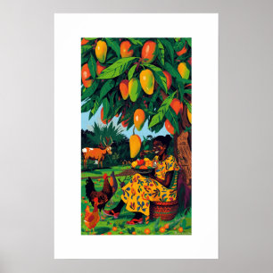 Afrikanischer Kunstdruck Poster