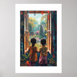 Afrikanischer Kunstdruck Poster