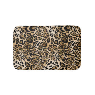 Afrikanischer Leoparden-Pelz: Nahtlose Tiertextur Badematte