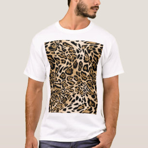 Afrikanischer Leoparden-Pelz: Nahtlose Tiertextur T-Shirt