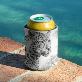 Afrikanischer Leoparden-Stift Zeichnend Dosenkühler