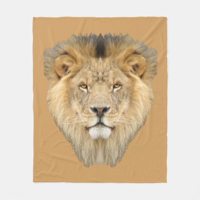 Afrikanischer Löwe Fleecedecke (Vorderseite)