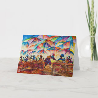 Afrikanischer Markt II - Note Card Karte