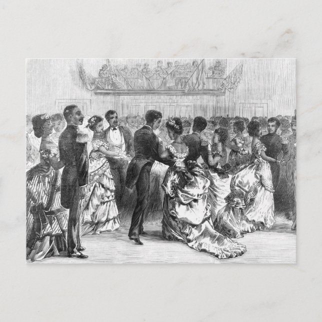 Afrikanischer Militärball Postkarte (Vorderseite)