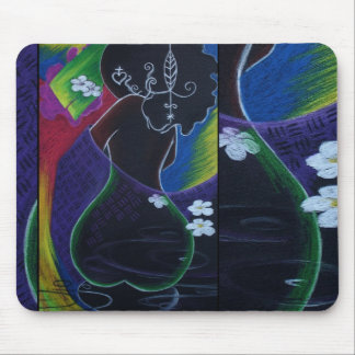 Afrikanischer Mond-Miami-Deko Mousepad