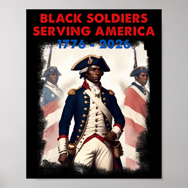 Afrikanischer Patriot Revolutionärer Kriegssoldat Poster (Vorne)