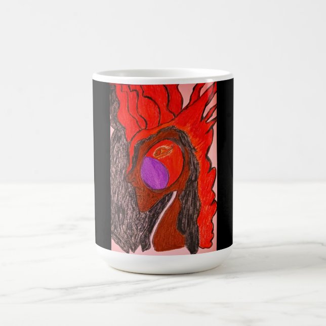Afrikanischer Phönix Aufsteigend  Kaffeetasse (Mittel)