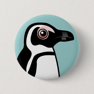 Afrikanischer Pinguin Button