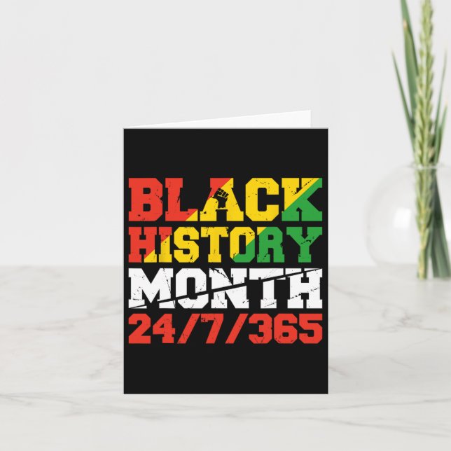 Afrikanischer Pride Juneteenth Schwarze Geschichte Karte (Vorderseite)