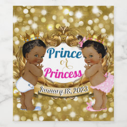 Afrikanischer Prinz oder Prinzessin Royal Gender R Weinetikett