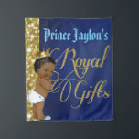 Afrikanischer Prinz Royal Gifts Wall Tapestry Wandteppich<br><div class="desc">Afrikanisches königliches Blau Prinz-Royal Gifts mit GoldGlitzer-Wand-Tapisserie
Personifizieren Sie mit Namen Ihres königlichen Prinzen. Verweisen Sie Ihre Gäste mit dieser extravaganten Partytapisserie. Groß für königlichen afrikanischen Prinzen Birthday Party oder Baby-Dusche. 
©Miss Sassy Party-Entwürfe</div>