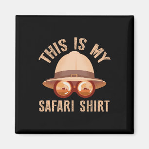 Afrikanischer Safari-Familienurlaub Zoo-Tier-Safar Magnet