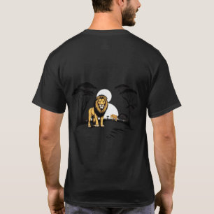 Afrikanischer Safari-Löwenkönig-Savannen-Landschaf T-Shirt