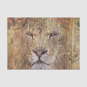 Afrikanischer Safari-Tier-Wildtiere Seidenpapier