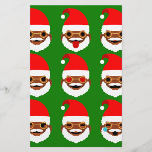 Afrikanischer Santa Emoji Emoticons