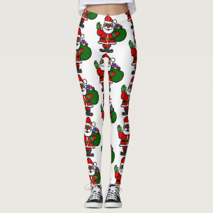 afrikanischer schwarzer Weihnachtsmann Weihnachten Leggings