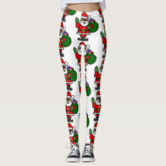 afrikanischer schwarzer Weihnachtsmann Weihnachten Leggings
