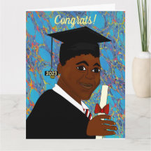 Afrikanischer Schwarzmännischer Abschluss Grad