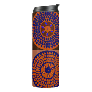 Afrikanischer Sonnenblumenkorb Thermosbecher