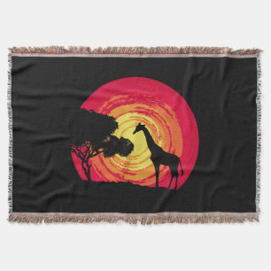 Afrikanischer Sonnenuntergang Decke