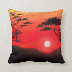 Afrikanischer Sonnenuntergang Kissen
