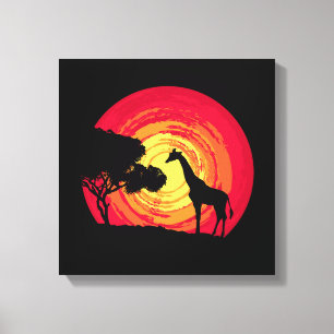Afrikanischer Sonnenuntergang Leinwanddruck