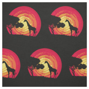 Afrikanischer Sonnenuntergang Stoff