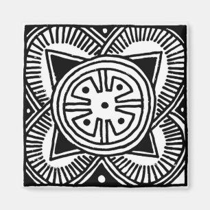 Afrikanischer Stammes- Entwurfs-Magnet Magnet