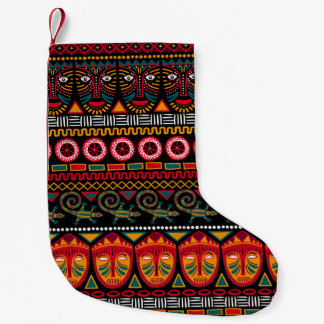 Afrikanischer Stil: Dekoratives Muster Delight. Kleiner Weihnachtsstrumpf