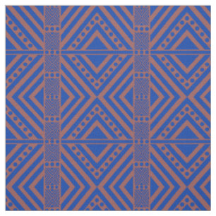 Afrikanischer Stil Nahtlose Muster. Blaue Farbe Stoff
