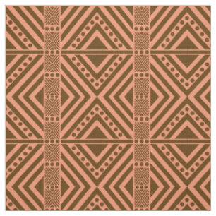 Afrikanischer Stil Nahtlose Muster. Braune Farbe Stoff