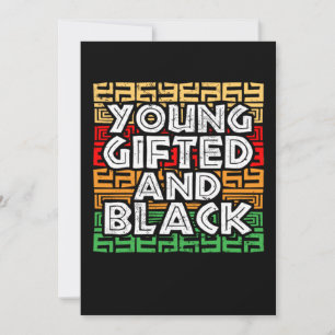 Afrikanischer Stolz Schwarze Geschichte jung gegeb Save The Date
