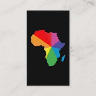 afrikanischer Stolz. Visitenkarte