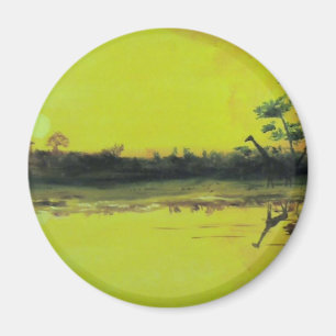 Afrikanischer Sunset Magnet