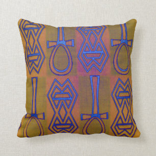 Afrikanischer Symbol-Entwurf Kissen