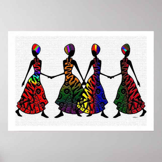 afrikanischer Tanz der Siesterhood Poster (Vorne)
