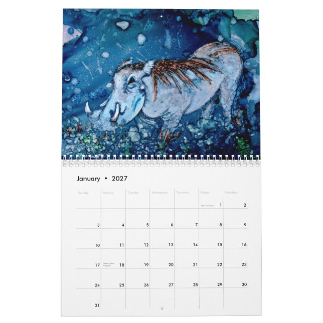 Afrikanischer Tier-Kalender Kalender (Jan 2027)
