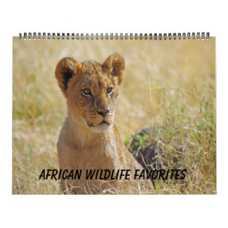 AFRIKANISCHER TIER-LIEBLINGS-KALENDER KALENDER